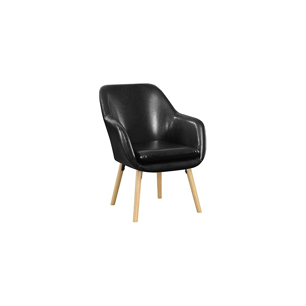 Convenience Concepts Take a Seat Charlotte Accent Chair, Denim Blue Linen