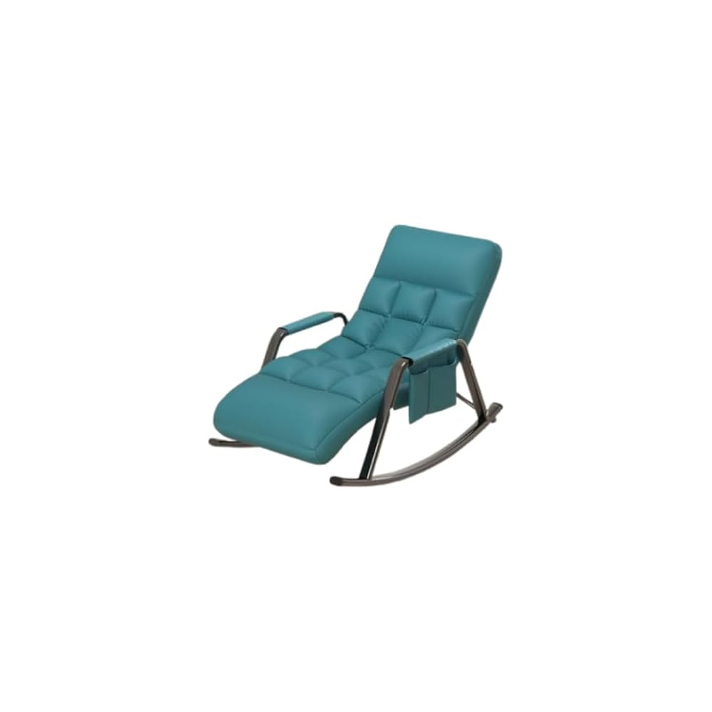 Tech Fabric Rocking Recliner Chair – Convertible Sleeper, Single Seater Lazy Sofa for Home, Balcony & Leisure Use,F
