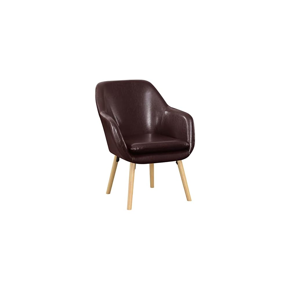 Convenience Concepts Take a Seat Charlotte Accent Chair, Denim Blue Linen