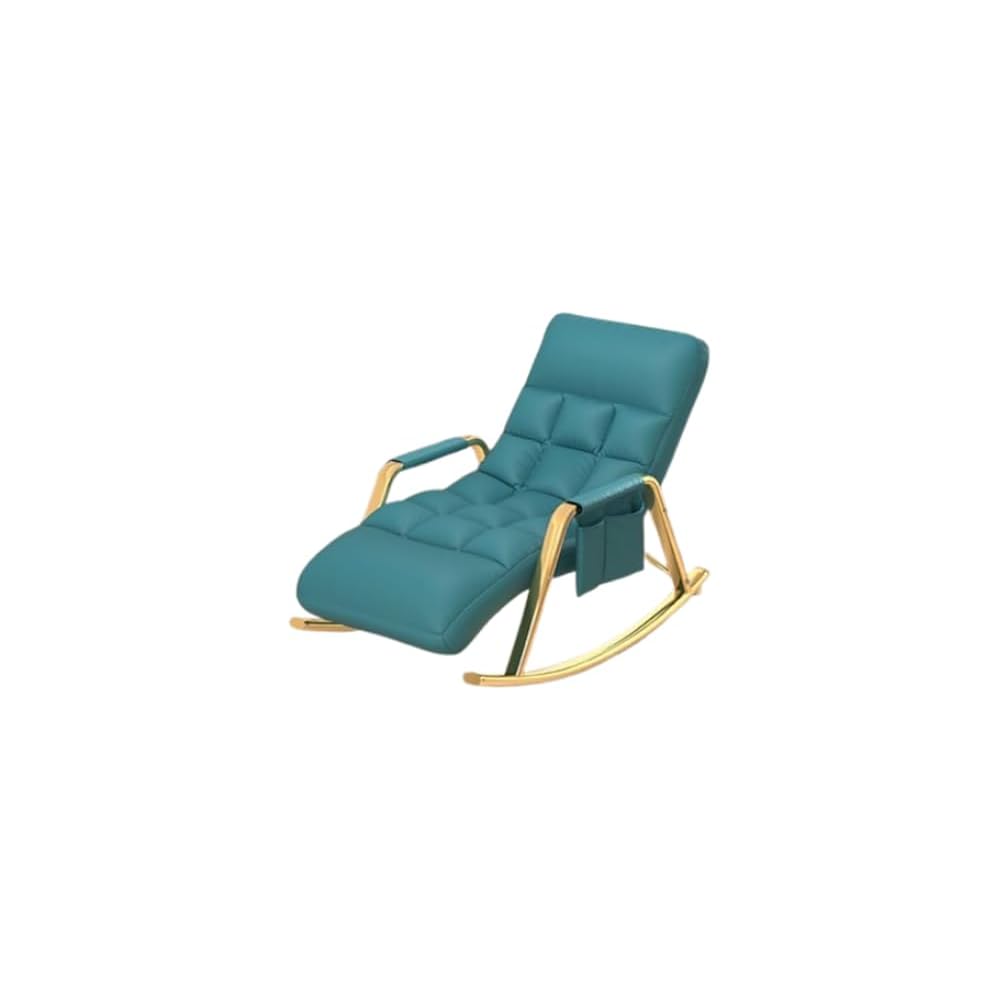 Tech Fabric Rocking Recliner Chair – Convertible Sleeper, Single Seater Lazy Sofa for Home, Balcony & Leisure Use,F