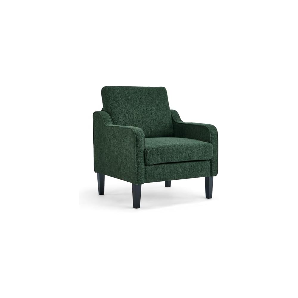 VINGLI Accent Chair, Chenille Upholstered Armchair, 380 LBS, Living Room