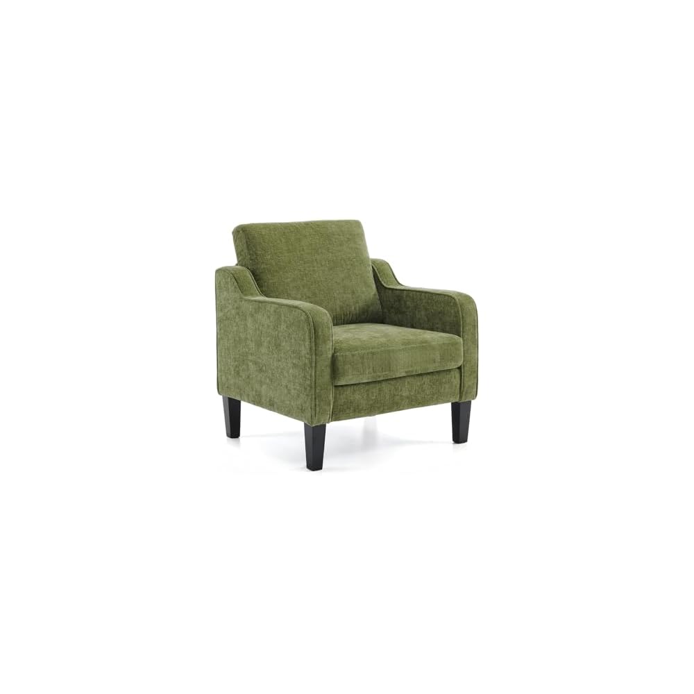 VINGLI Accent Chair, Chenille Upholstered Armchair, 380 LBS, Living Room