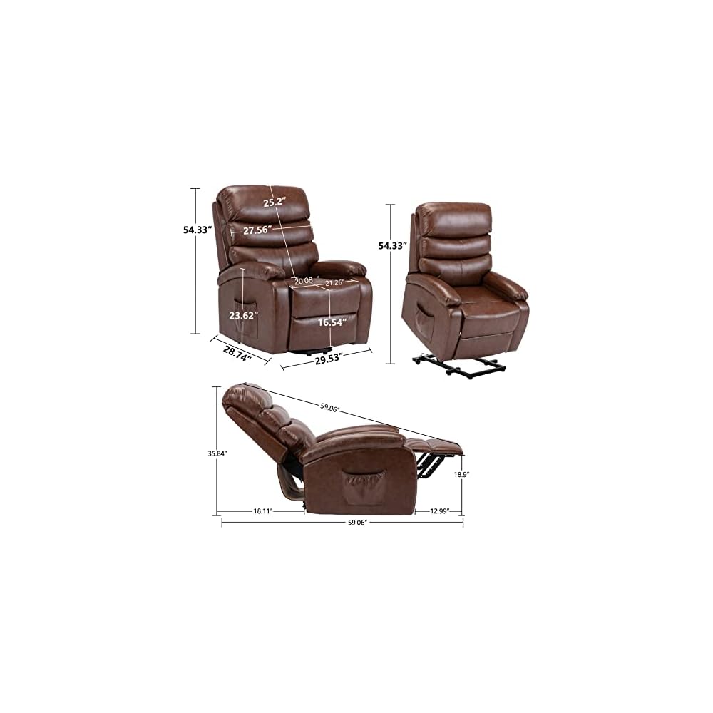 Living Room Chairs Power Lift Recliner Massage Chair W/Heat Vibration for Elderly Living Room Chair