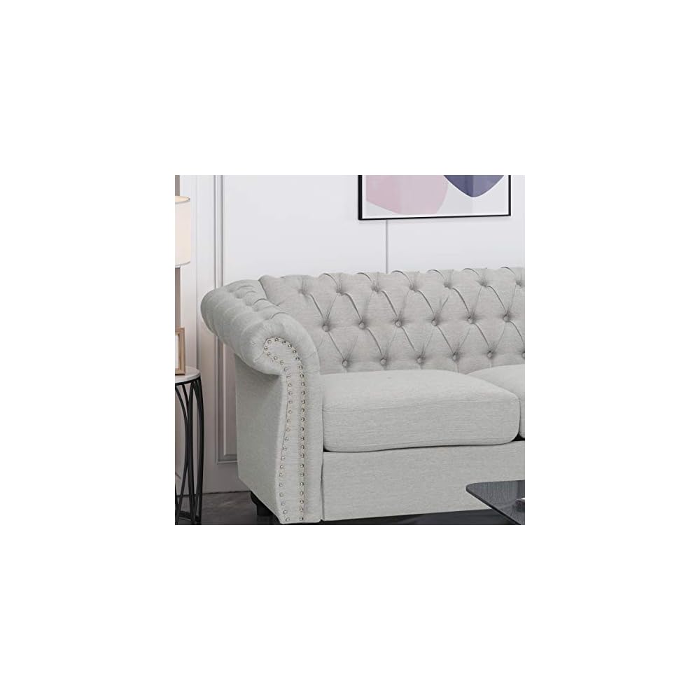Christopher Knight Hom Norma Sofas, Cloud Gray, Dark Brown