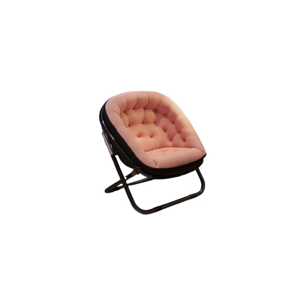 Faux Fur Folding Disk Chair for Cozy Relaxat in Bedroom Living Room and Dorm – Slish Portable Seat for Comfort and Versatili