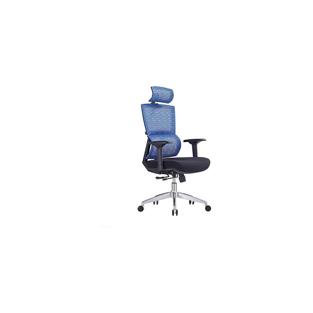 Renovation House Office Chair Desk Chair Swivel Seat Computer Chair Ergonomic Mesh Support Office Chair Office Home (Colour: Blue Size: 86x64x33cm)