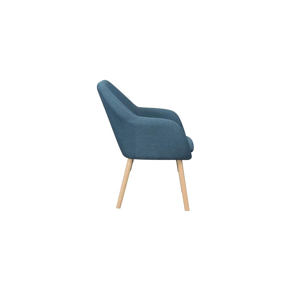 Convenience Concepts Take a Seat Charlotte Accent Chair, Denim Blue Linen