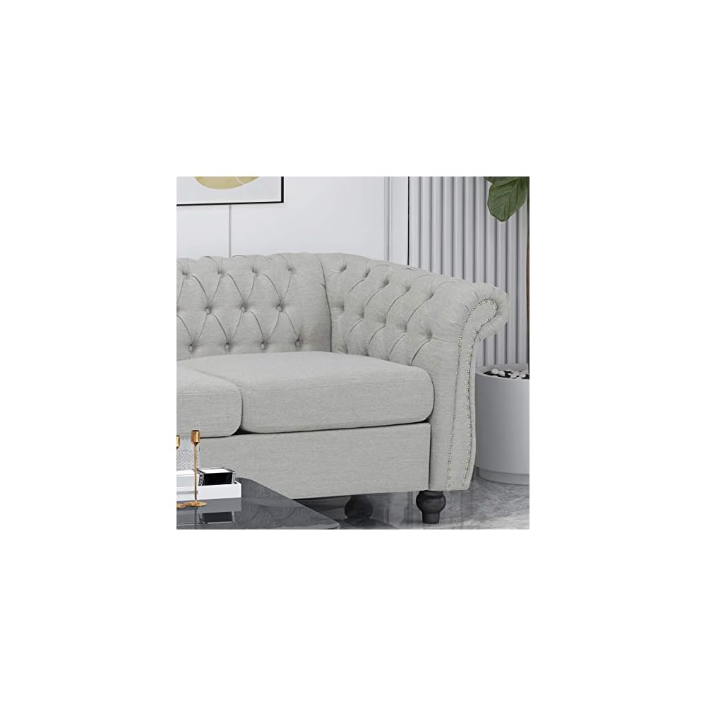 Christopher Knight Hom Norma Sofas, Cloud Gray, Dark Brown