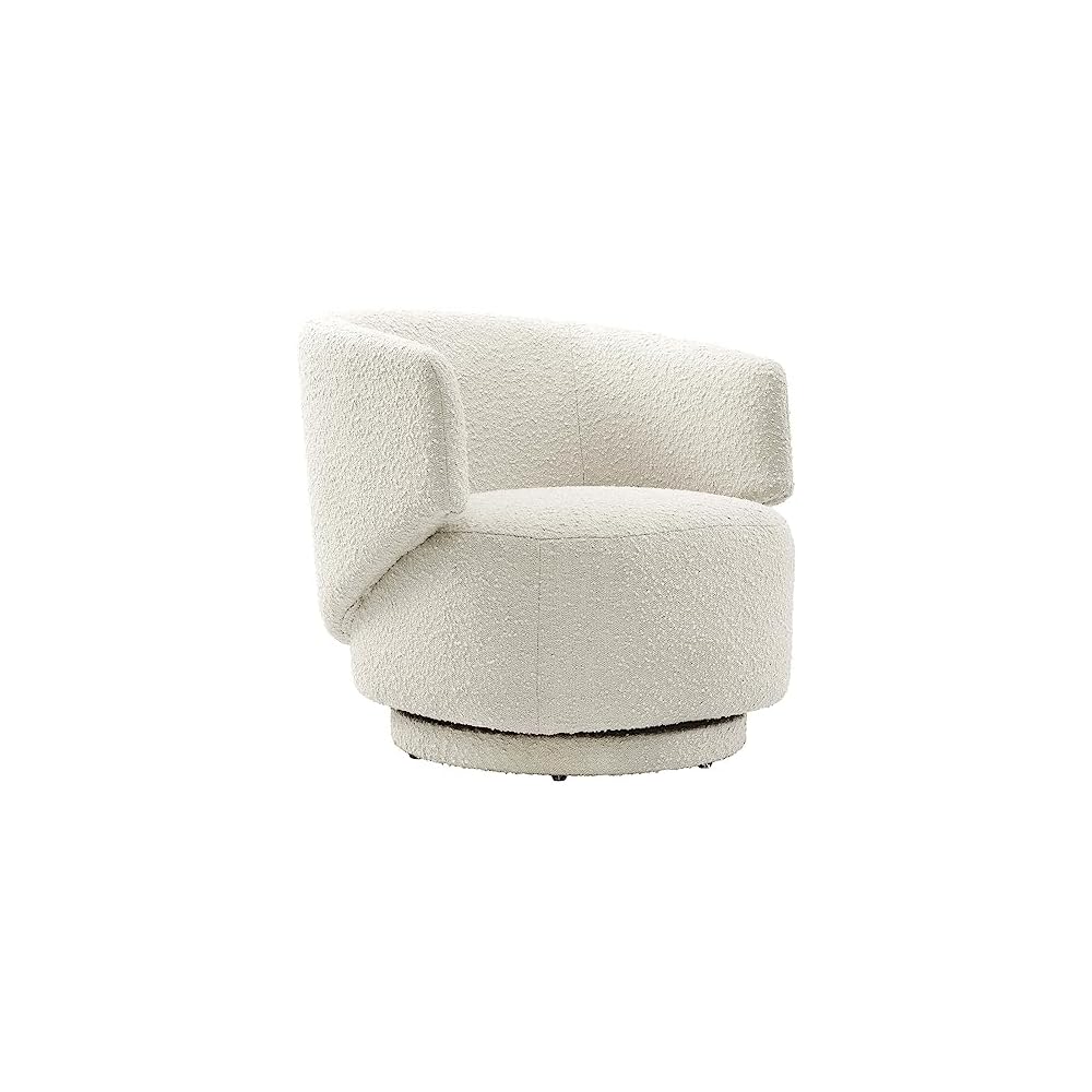 Modway EEI-6357-BLK Celestia Boucle Fabric Swivel Chair, Black
