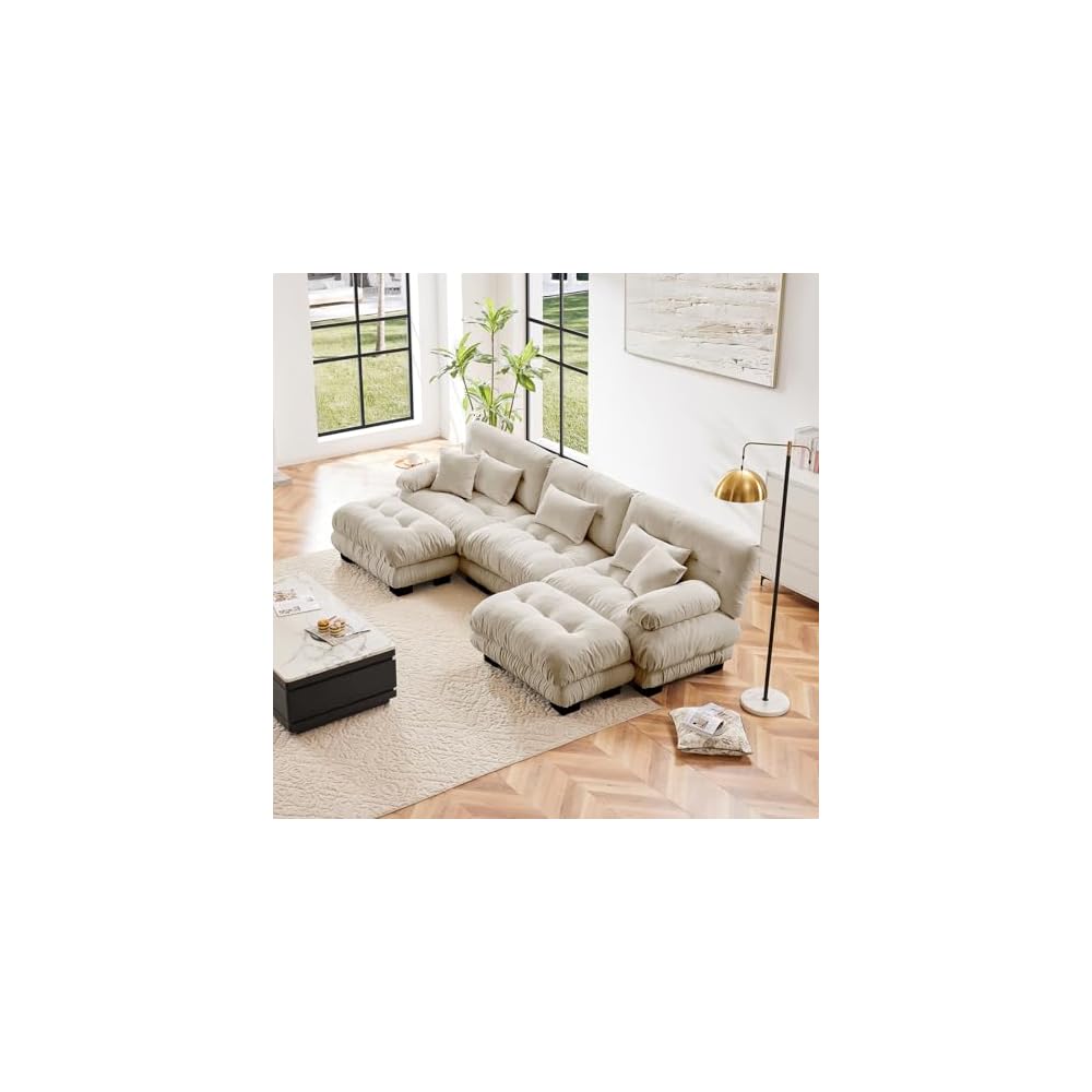 Modular Sectional Sofa, Oversized Couches for Living Room with Deep Seats