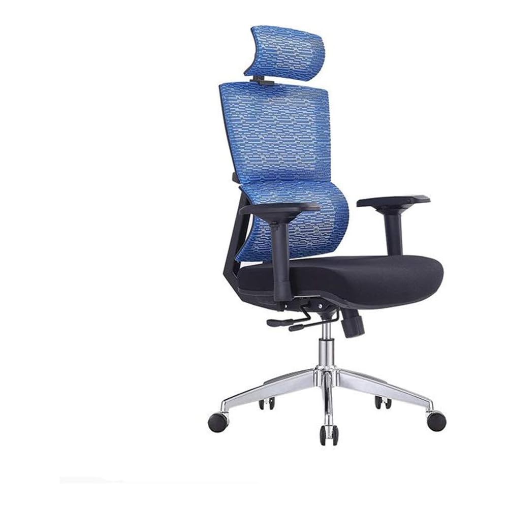 Renovation House Office Chair Desk Chair Swivel Seat Computer Chair Ergonomic Mesh Support Office Chair Office Home (Colour: Blue Size: 86x64x33cm)