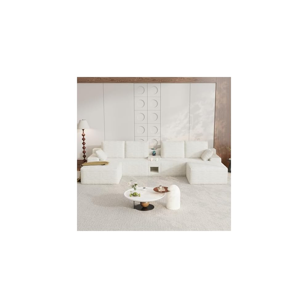 150" Oversized U-Shaped Modular Sectional Sofa