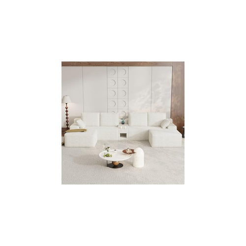 150" Oversized U-Shaped Modular Sectional Sofa
