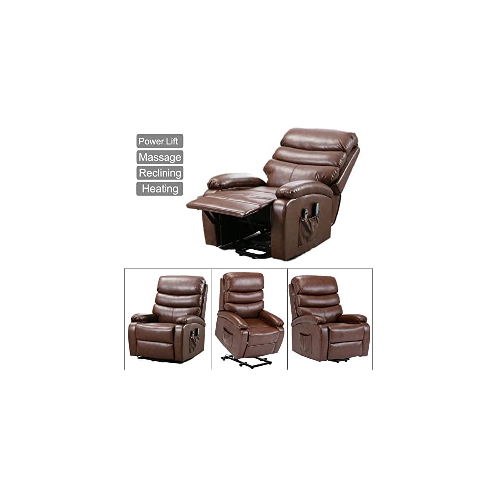 Living Room Chairs Power Lift Recliner Massage Chair W/Heat Vibration for Elderly Living Room Chair