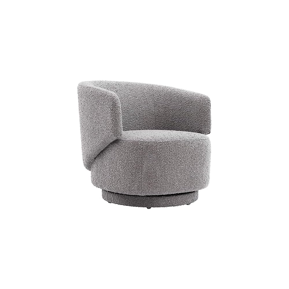 Modway EEI-6357-BLK Celestia Boucle Fabric Swivel Chair, Black