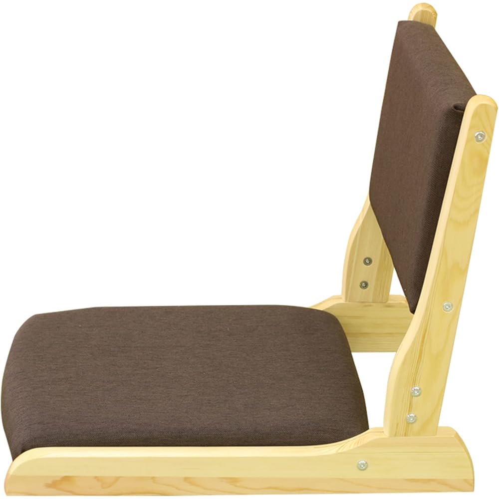 Cushioned Japanese floor chair wooden floor chair folding Japanese floor chair Japanese-style seat backrest low chair Japanese-style room floor chair simple chair Japanese-style room chair (10)
