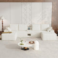 150" Oversized U-Shaped Modular Sectional Sofa