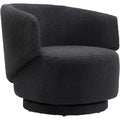 Modway EEI-6357-BLK Celestia Boucle Fabric Swivel Chair, Black